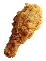 Not the actual chicken leg.