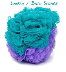 The venerable loofah / bath sponge.